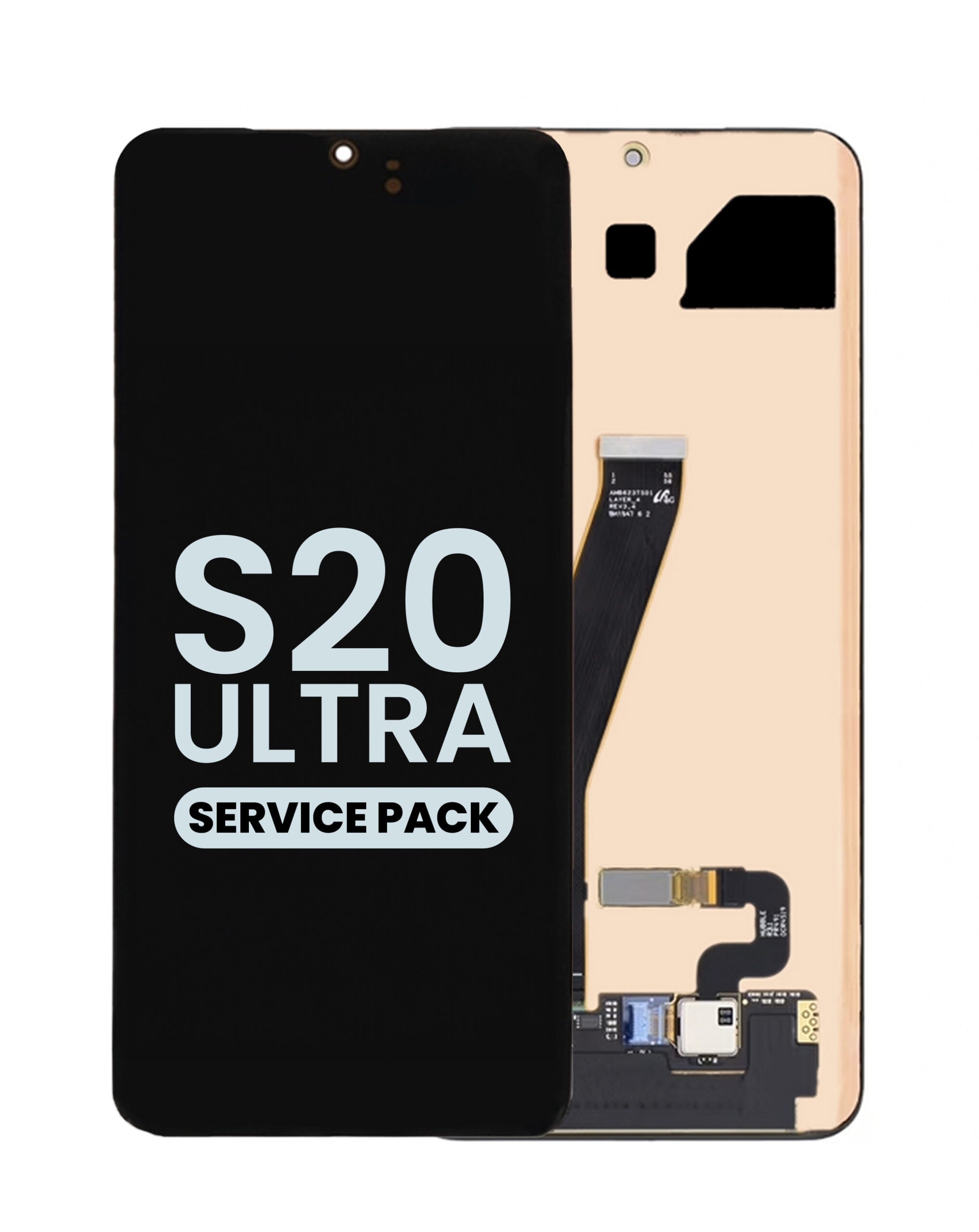 OLED Assembly without Frame for Galaxy S20 Ultra (G988) (Service Pack) image 0