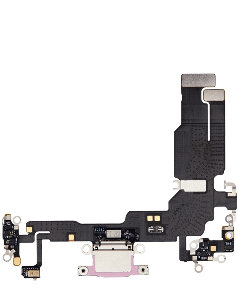Charging Port Flex Cable for iPhone 15 (PINK) (Aftermarket) image 0