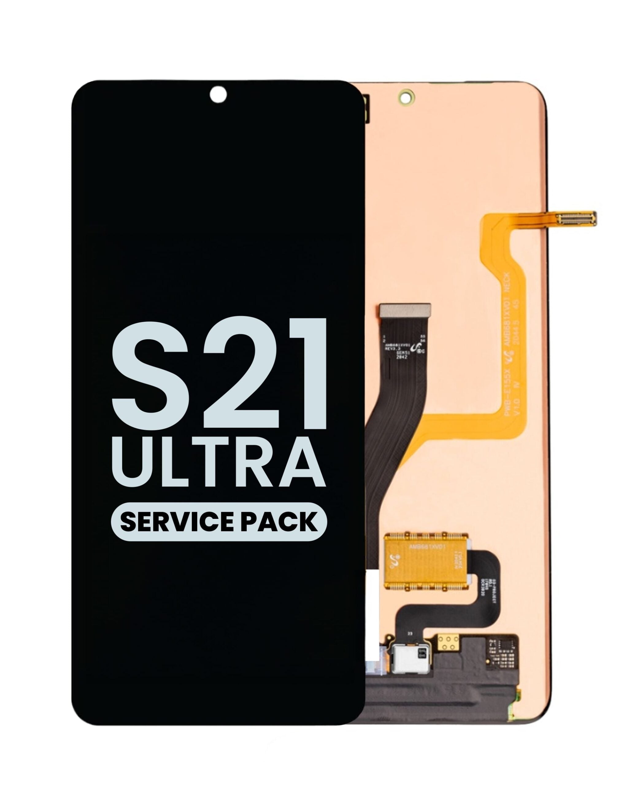 OLED Assembly without Frame for Galaxy S21 Ultra (G988) (Service Pack) image 0