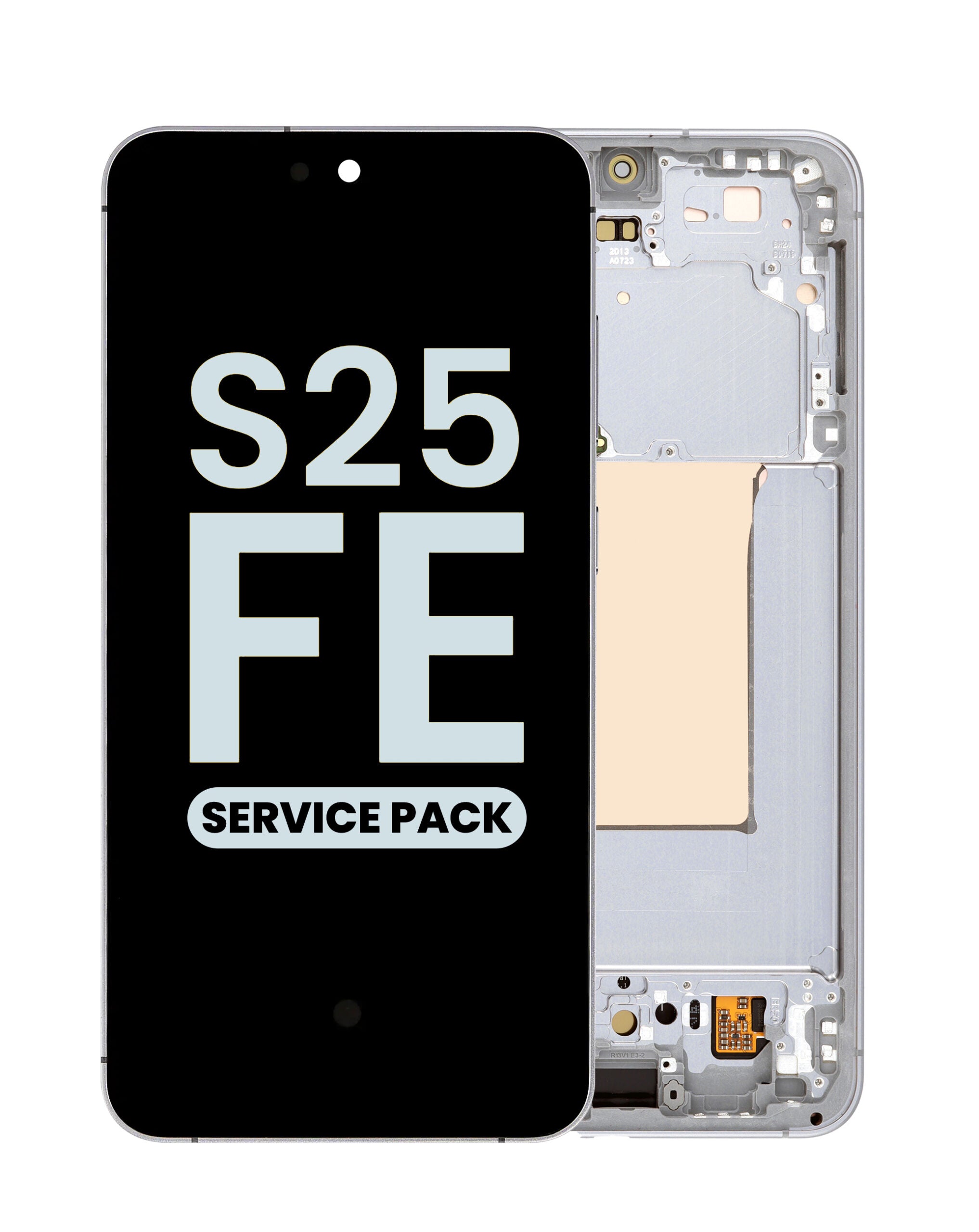 OLED Assembly with Frame for Galaxy S25 FE 5G (S731) (WHITE) (Service Pack) image 0
