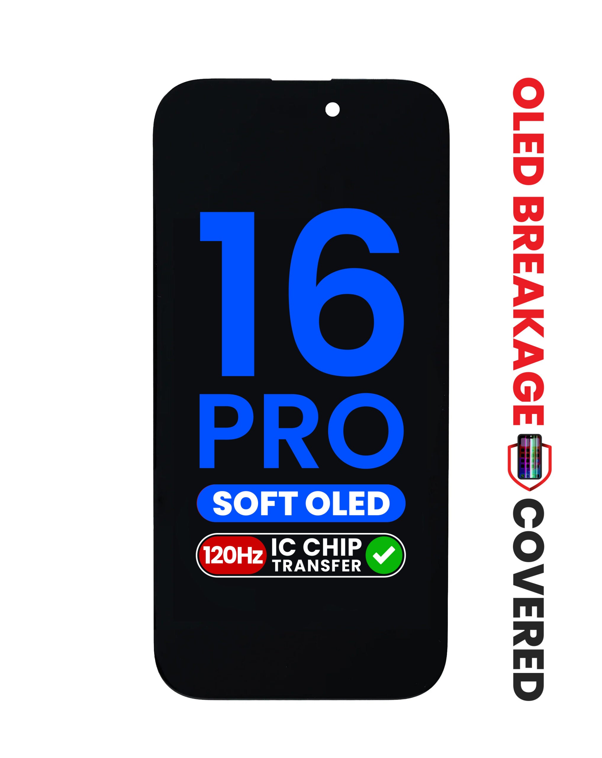 OLED Assembly for iPhone 16 Pro (Aftermarket Soft / QV8 / 120HZ) (IC Transfer Eligible) (Exclusive OLED Breakage Warranty) image 0