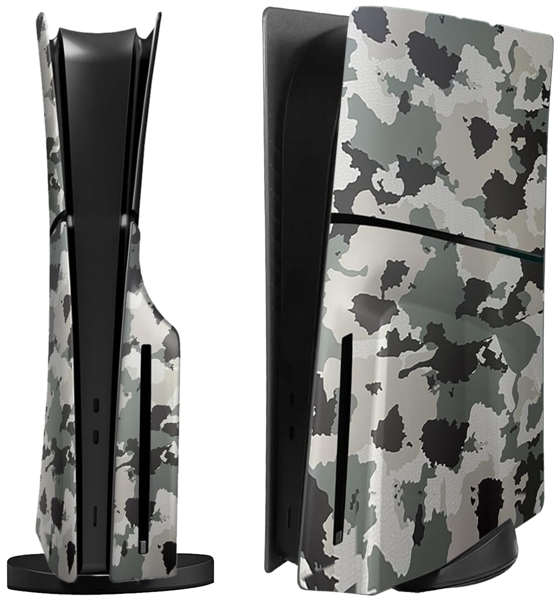 Faceplate Cover (CAMOUFLAGE) (4 Piece Set) for PlayStation 5 Slim Disc Edition (NO LOGO) (Only Ground Shipping) image 0