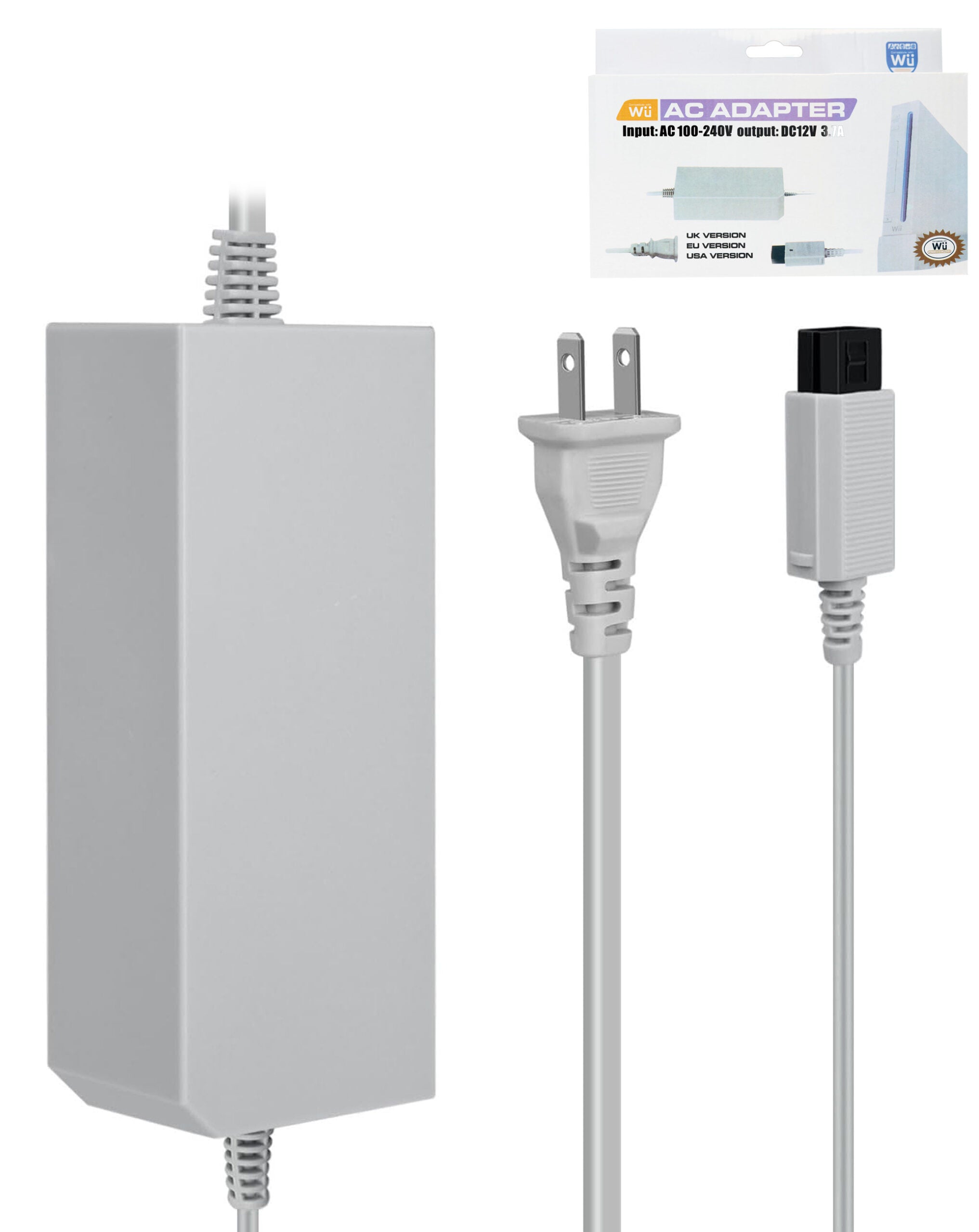 AC Adapter with US Cable for Nintendo Wii (Only Ground Shipping) image 0